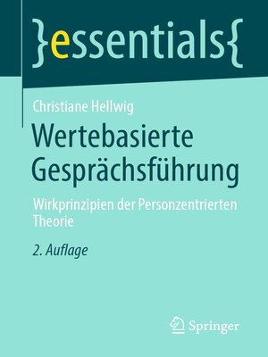 cover image of Wertebasierte Gesprächsführung